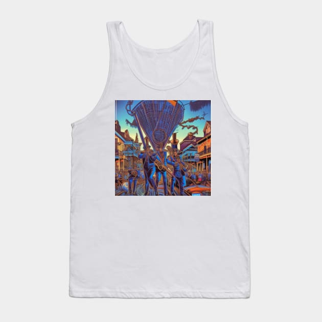 French quarter Band Tank Top by Stephanie Kennedy 